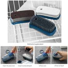 Hydraulic Liquid Detergent Dispensing Cleaning Brush (1 Pc)