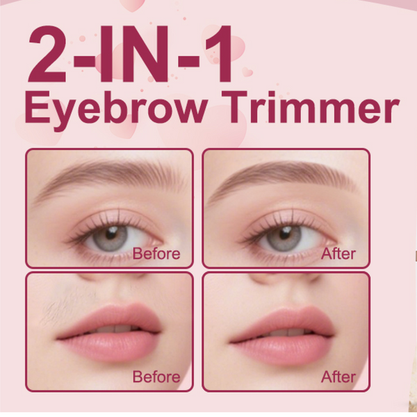Mini Electric Eyebrow & Facial Hair Trimmer - (Set)